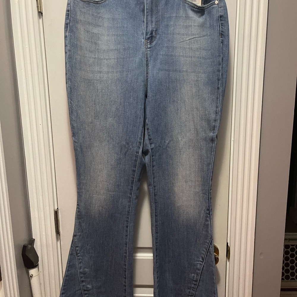Altar'd State Light Blue Flare Jeans
